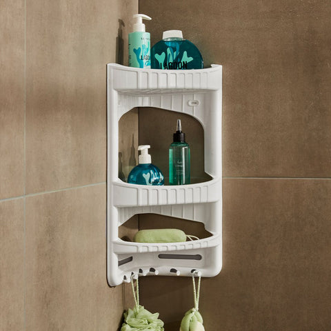 immagine-3-feridras-angoliera-per-doccia-con-anta-a-3-ripiani-in-plastica-bianco-28x175x45cm-ean-8033237849052
