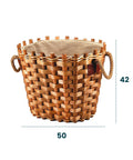 immagine-3-garden-friend-cestino-portalegna-foderato-ovale-50x42x40cm-ean-8023755041212