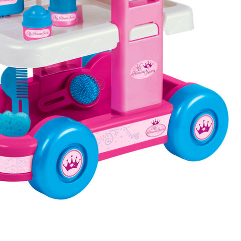 immagine-3-giaquinto-my-princess-carrello-7-pezzi-alto-48cm-con-bagnetto-trolley-per-bambine-ean-8058486005080