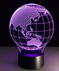 Lampada LED globo terrestre con illuminazione viola multicolore, perfetta per creare atmosfera rilassante in camera e studio