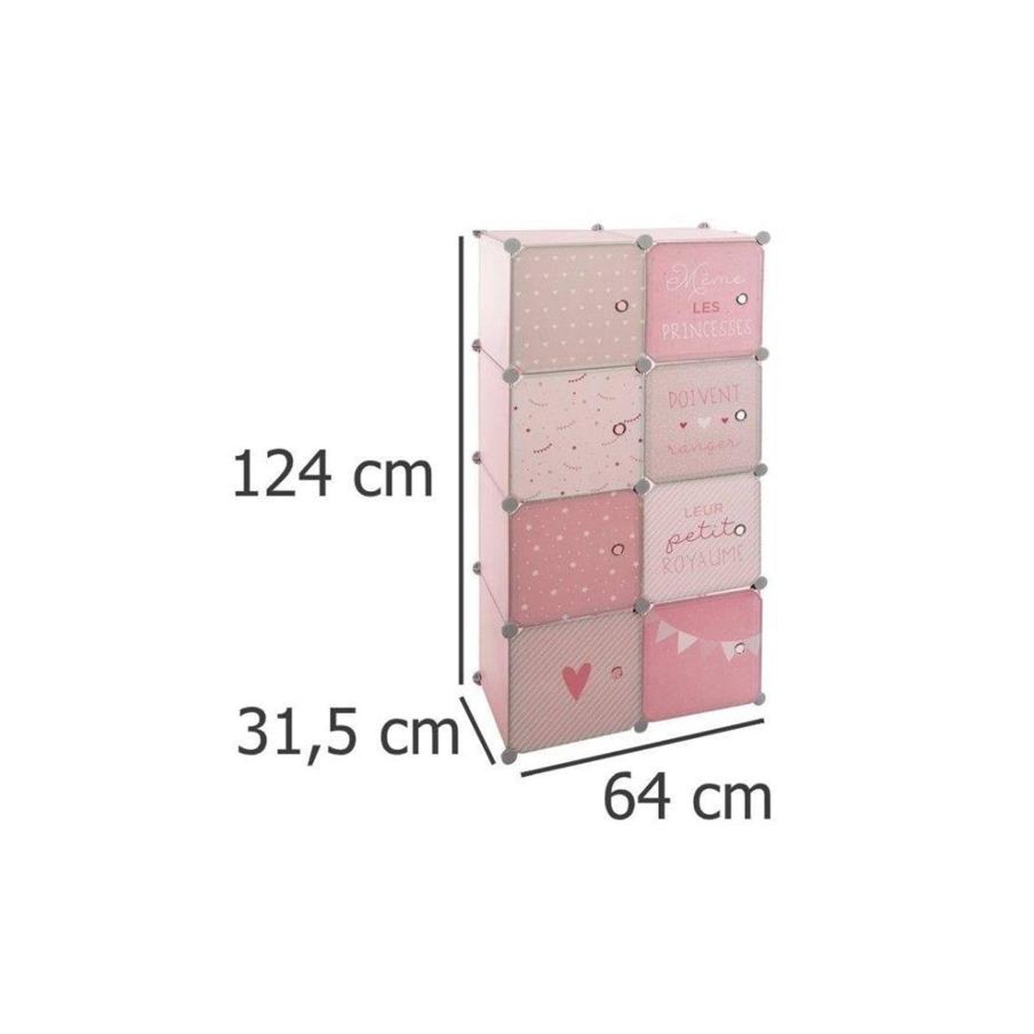 immagine-4-atmosphera-for-kids-armadio-con-8-cassetti-modulabili-64x315x124cm-rosa-158811a-ean-3560238696293