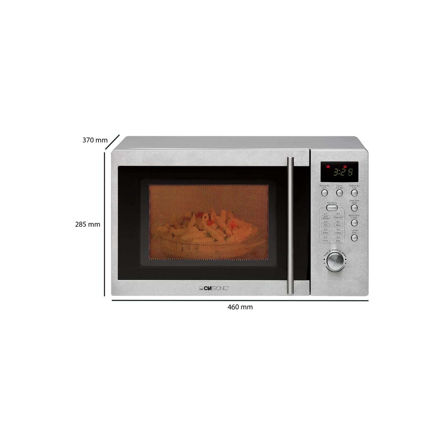 immagine-4-clatronic-forno-a-microonde-in-acciaio-inox-da-20l-800w-mwg-778-u-ean-4006160531305