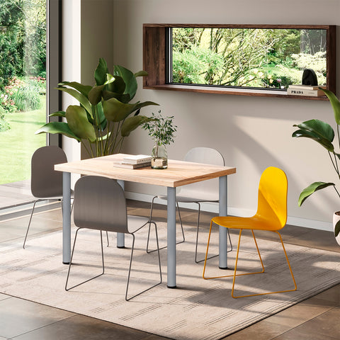 immagine-4-emuca-kit-4-gambe-regolabili-per-tavolo-60x83-85cm-verniciato-alluminio-ean-8432393000107