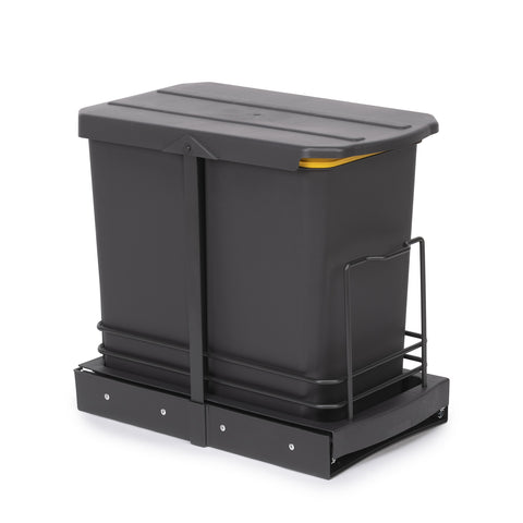 immagine-4-emuca-set-2-pattumiere-raccolta-differenziata-con-slot-estraibile-e-copertura-12l-ean-8432393298573