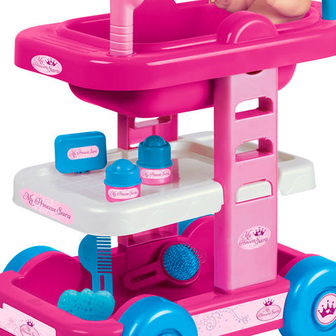 immagine-4-giaquinto-my-princess-carrello-7-pezzi-alto-48cm-con-bagnetto-trolley-per-bambine-ean-8058486005080
