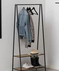immagine-4-wenko-armadio-appendiabiti-a-soppalco-a-2-ripiani-in-bambu-e-asta-trasversale-ean-4008838395110