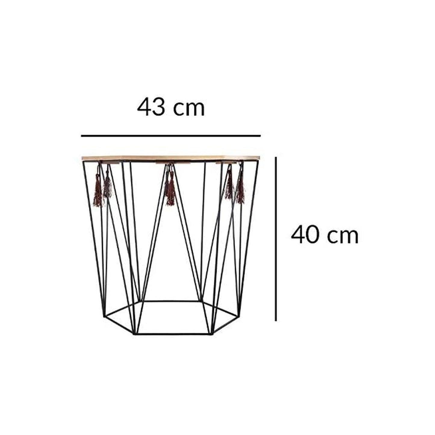 immagine-5-atmosphera-createur-dinterieur-tavolino-esagonale-in-legno-e-metallo-43x40cm-156955-ean-3560239696780