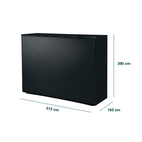 immagine-5-belli-e-forti-scarpiera-liscia-a-parete-16x515x39cm-nera-ean-8001499307009