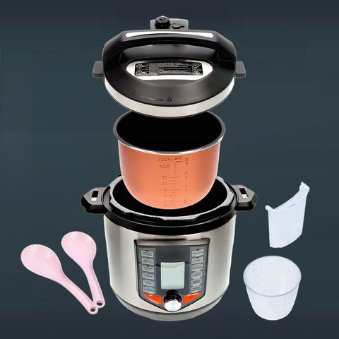 immagine-5-dcg-pentola-a-pressione-elettrica-multifunzione-con-3-accessori-6l-1000w-ean-8052780964289