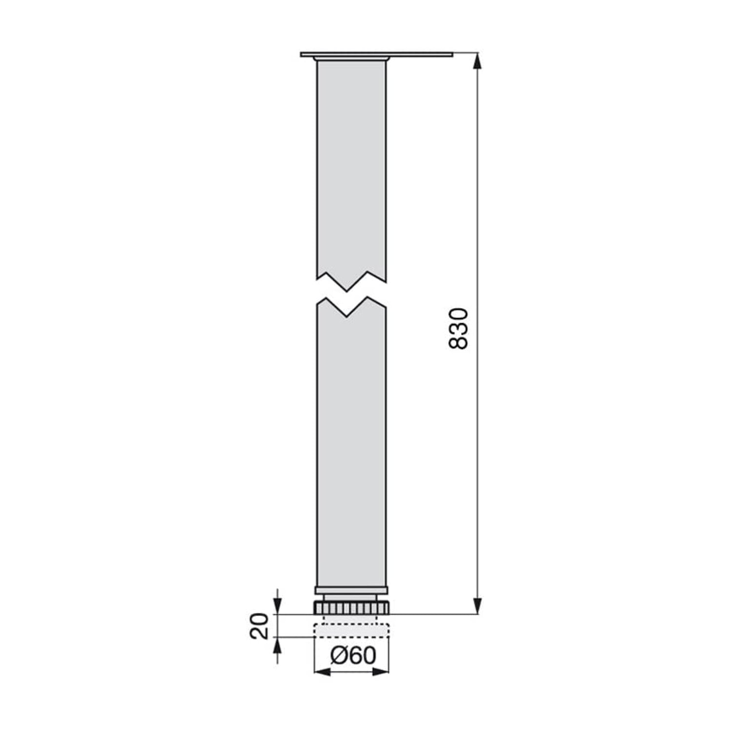 immagine-5-emuca-kit-4-gambe-regolabili-per-tavolo-60x830-850mm-cromato-ean-8432393000091