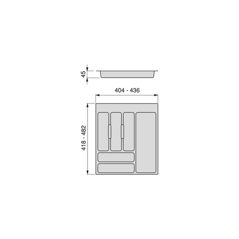 immagine-5-emuca-portaposate-regolabile-per-cassetto-in-plastica-50cm-grigio-ean-8432393139968