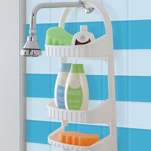 immagine-5-feridras-mensola-ovale-per-doccia-a-3-ripiani-in-plastica-bianco-27x62x12cm-ean-8033237844200