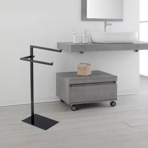 immagine-5-feridras-piantana-portasciugamani-2-bracci-in-acciaio-con-base-in-vetro-temprato-nero-ean-8056471552380