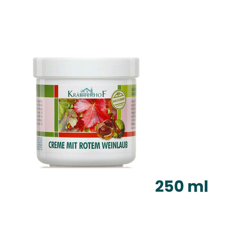 immagine-5-krauterhof-crema-alla-vite-rossa-per-gambe-e-piedi-250ml-ean-4075700044520
