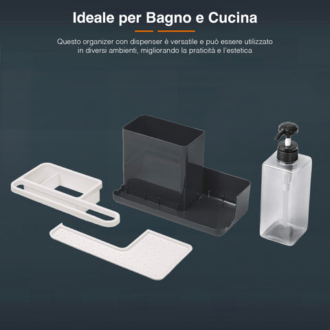 immagine-5-rayen-organizer-per-lavello-con-gocciolatoio-e-dispenser-sapone-22x23x11cm-ean-8412955021184