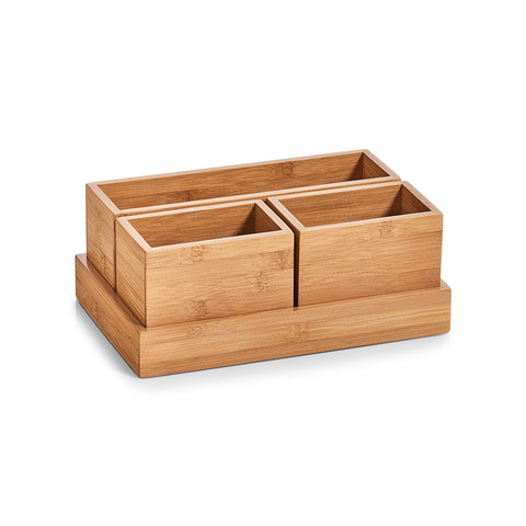 immagine-5-zeller-organizer-con-vassoio-in-bamboo-28x18x11cm-ean-4003368253879