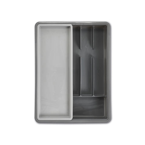 immagine-5-zeller-portaposate-con-6-scomparti-in-plastica-grigia-ean-4003368248738