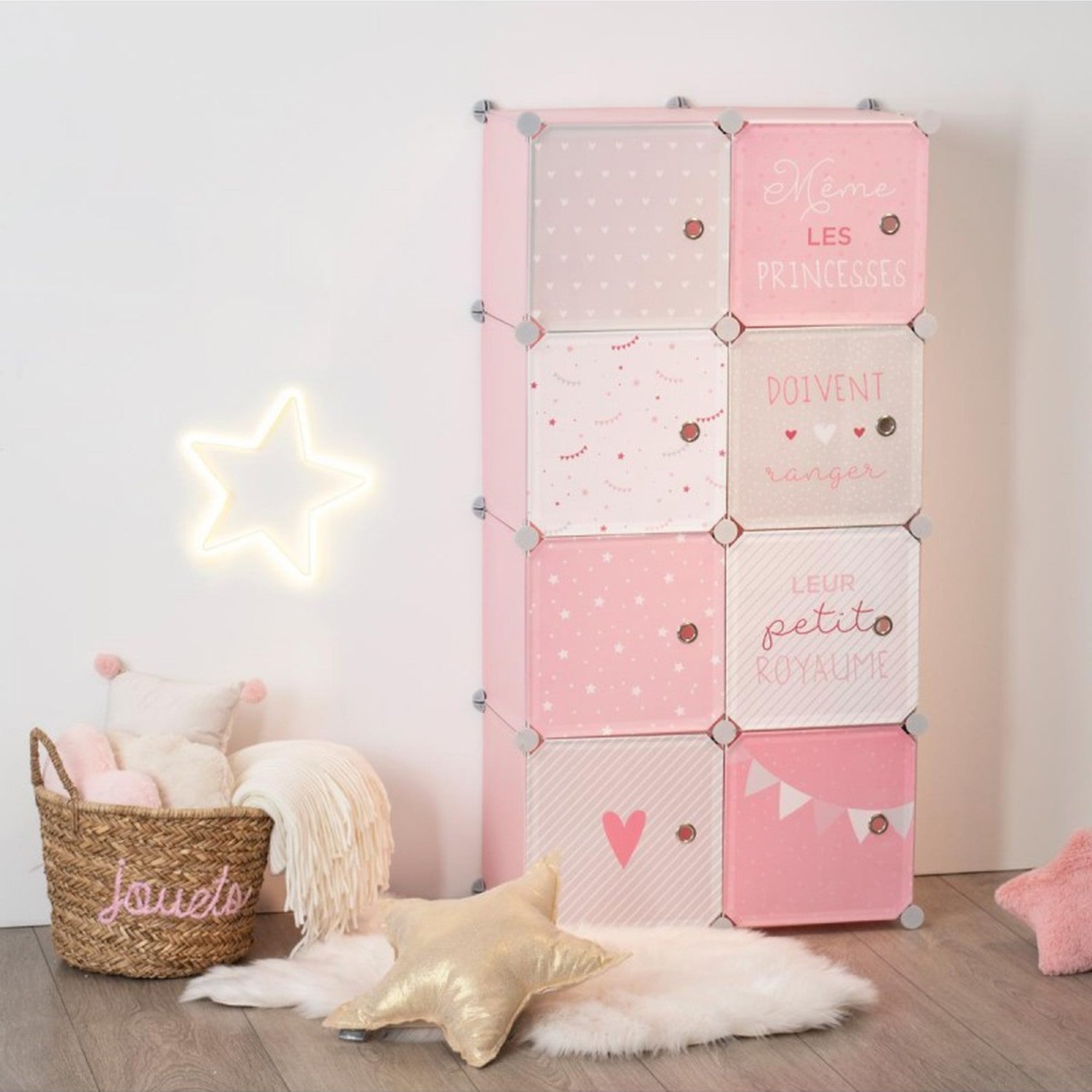 immagine-6-atmosphera-for-kids-armadio-con-8-cassetti-modulabili-64x315x124cm-rosa-158811a-ean-3560238696293