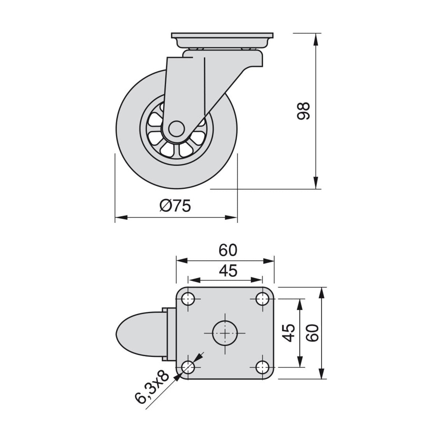 immagine-6-emuca-set-di-4-rotelle-pivotanti-trasparenti-per-mobile-75mm-ean-8432393001487