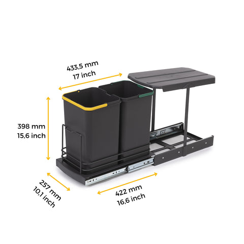 immagine-7-emuca-set-2-pattumiere-raccolta-differenziata-con-box-estraibile-e-copertura-12l-ean-8432393298542