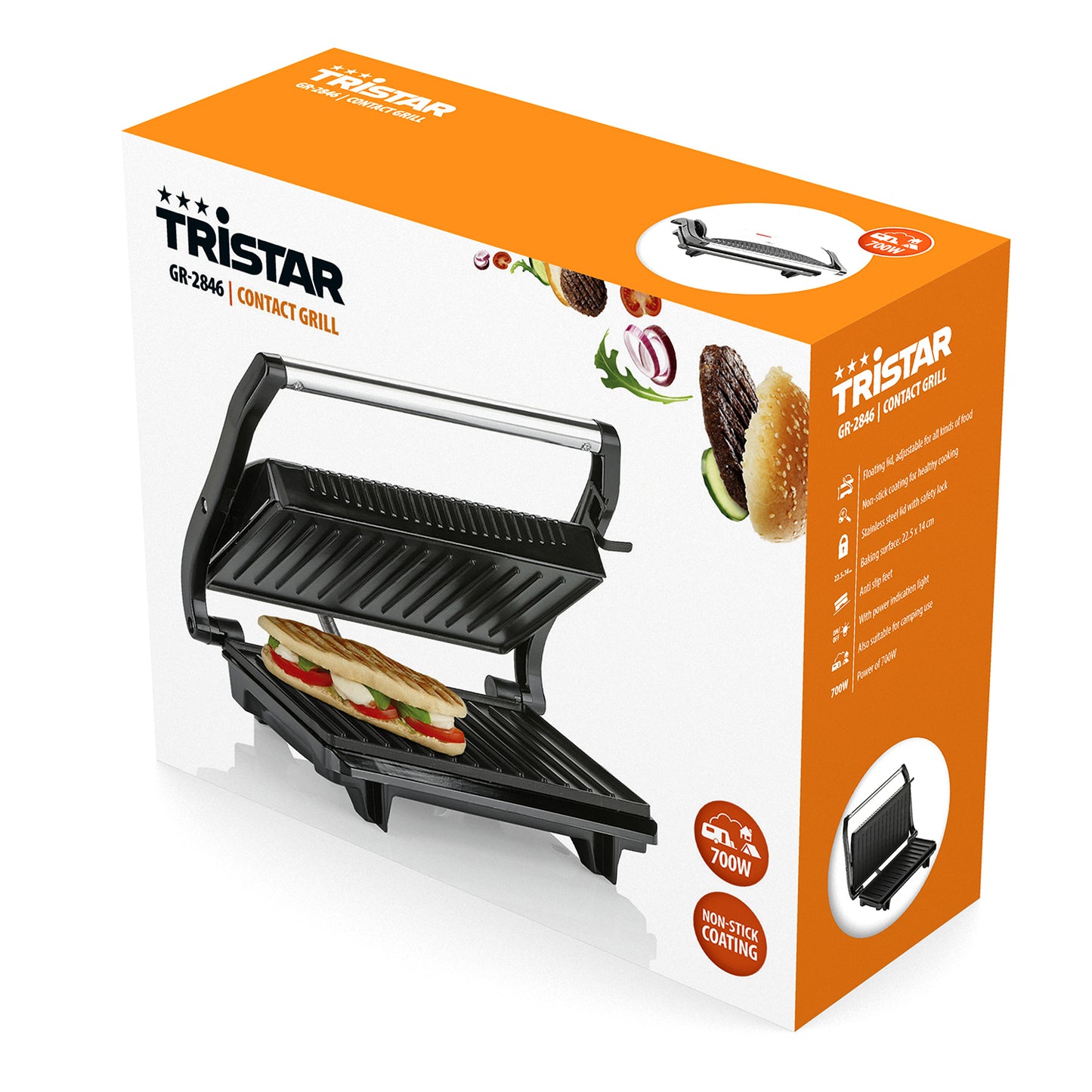 immagine-9-tristar-bistecchiera-elettrica-grill-rivestimento-antiaderente-225x14cm-700w-tristar-ean-8713016028464